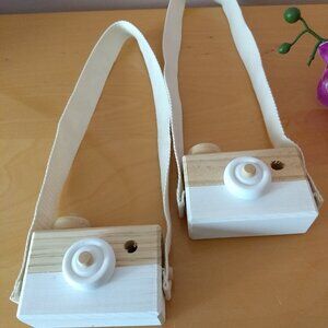 B.BabyCo Wooden Toy Cameras - 2